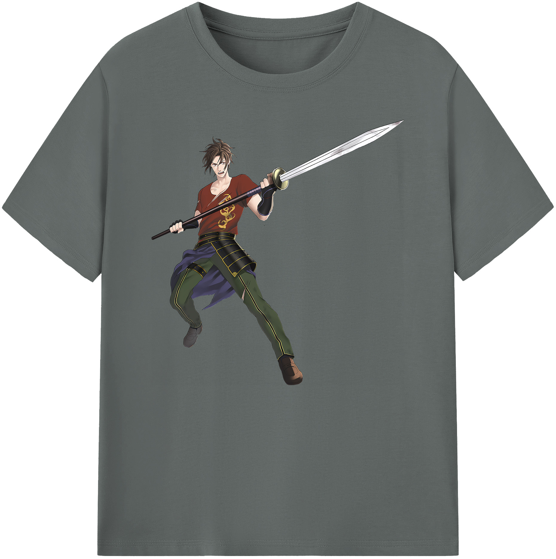 （画像用） 刀剣乱舞 Touken Ranbu 綿100％ メンズ半袖Tシャツ｜肌触りやわらか＆通気性